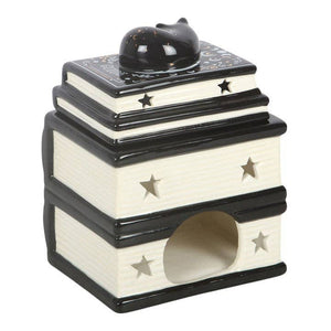 Black Cat – Duftlampe im Bücherstapel-Design