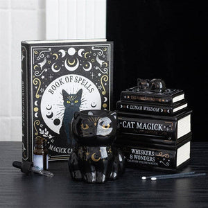 Black Cat – Duftlampe im Bücherstapel-Design